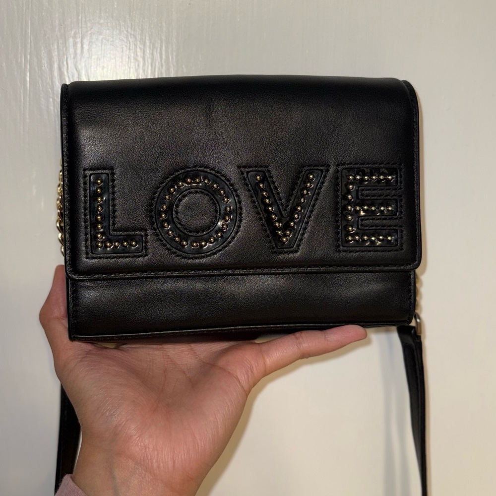 MICHAEL KORS Black LOVE Embellished Crossbody
